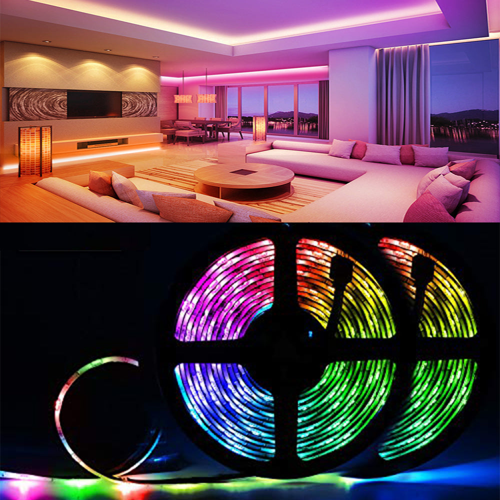 Remote Controlled LED Light Strips with Power Adapter