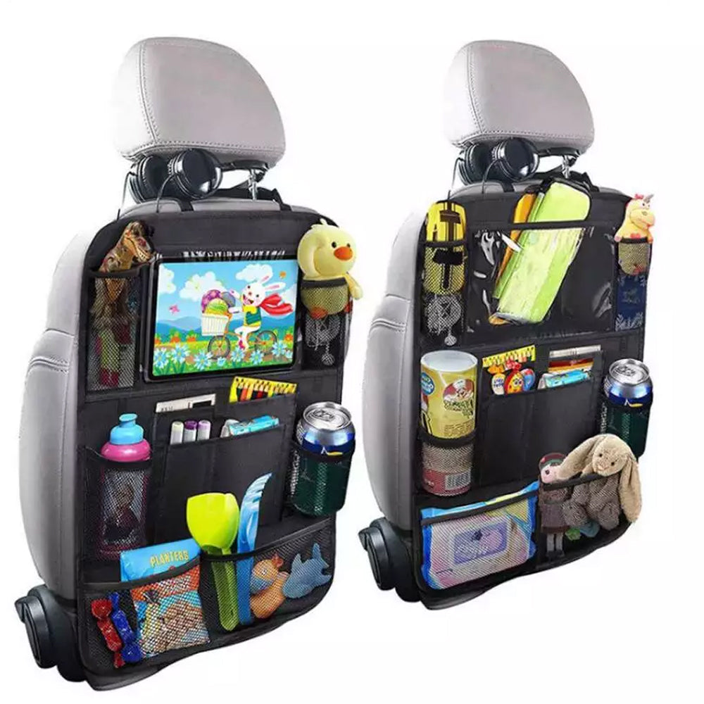 Multi-Functional Car Seat Storage Organizer Bag – Backseat Hanging Organizer for Travel Essentials