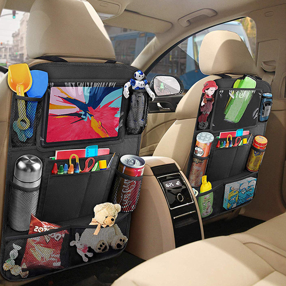 Multi-Functional Car Seat Storage Organizer Bag – Backseat Hanging Organizer for Travel Essentials