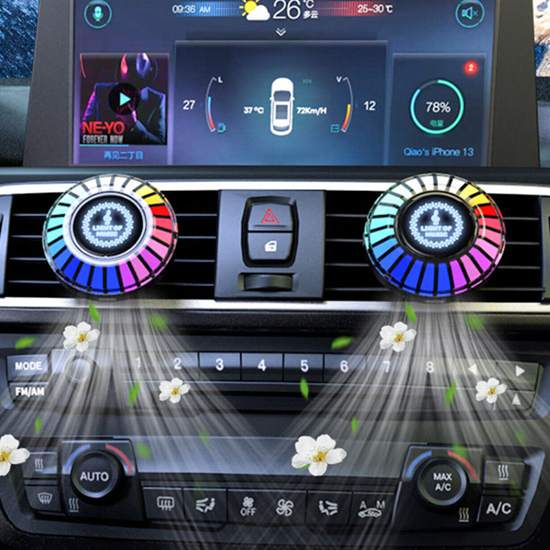 Car Vent 2 in 1 Fragrance Aroma Diffuser and RGB Rhythym Backlight