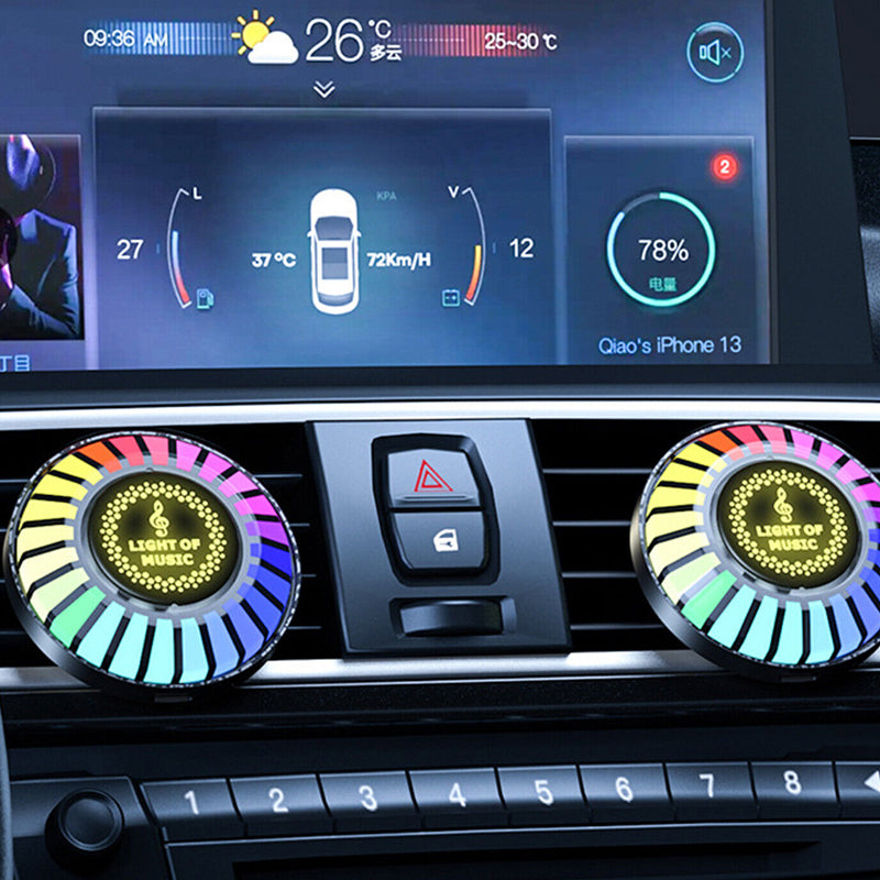 Car Vent 2 in 1 Fragrance Aroma Diffuser and RGB Rhythym Backlight
