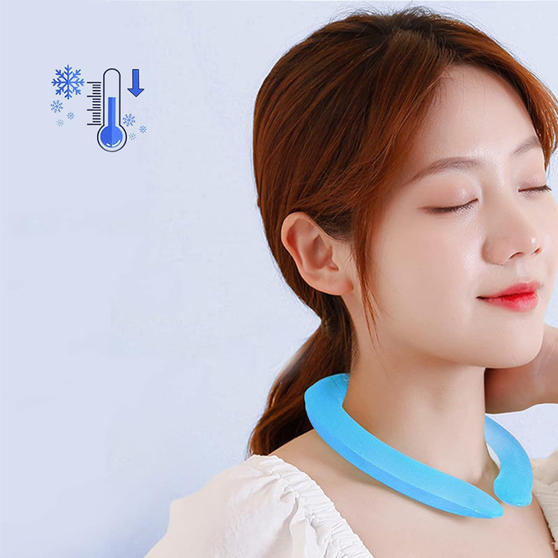 Reusable Cooling Neck Wrap Wearable Cooler Tube Heat Protection