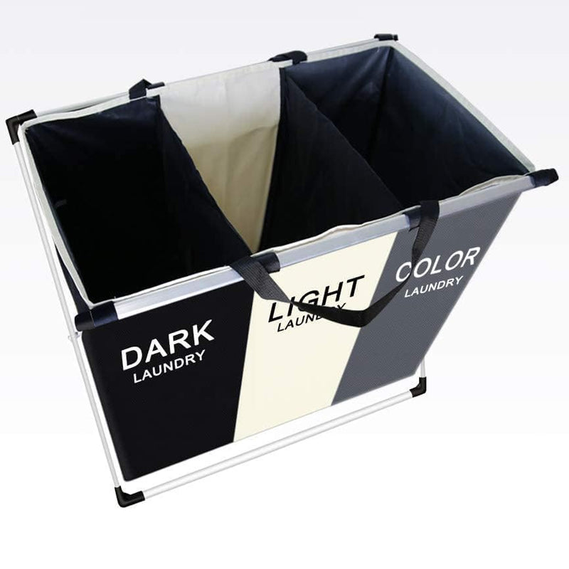 Aluminium Frame Foldable Large Capacity Colour Separating Laundry Hamper