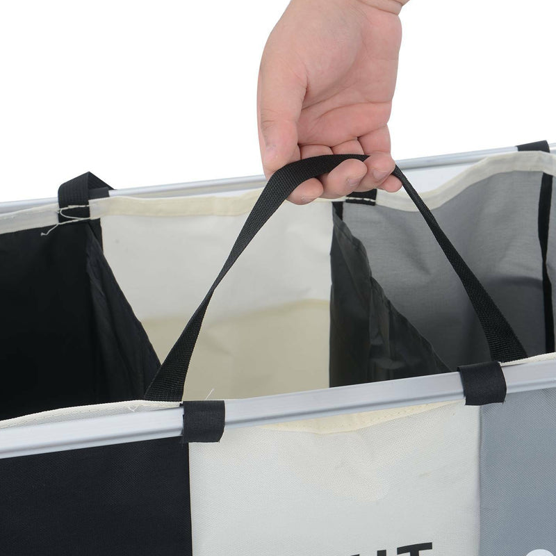 Aluminium Frame Foldable Large Capacity Colour Separating Laundry Hamper