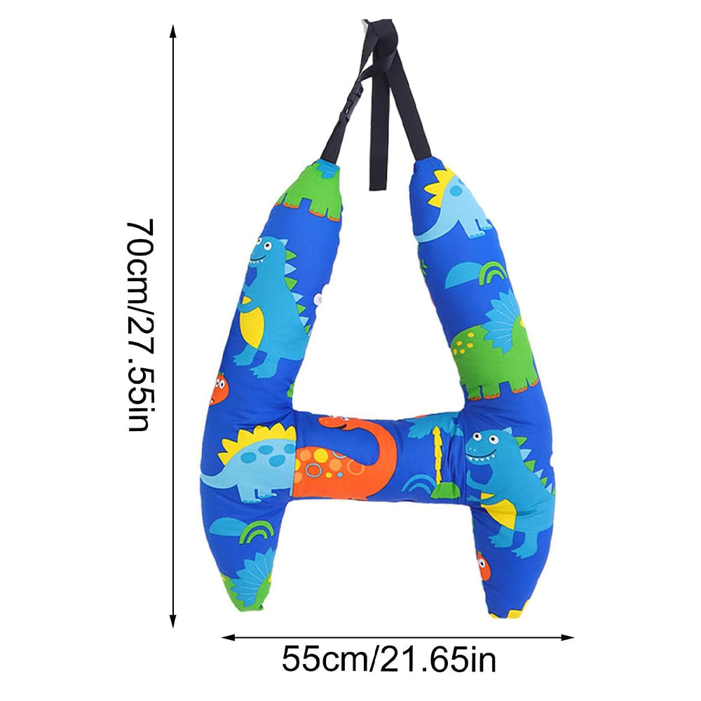 Kids H-Shaped Car Sleeping Head Support Pillow for Comfortable Journeys
