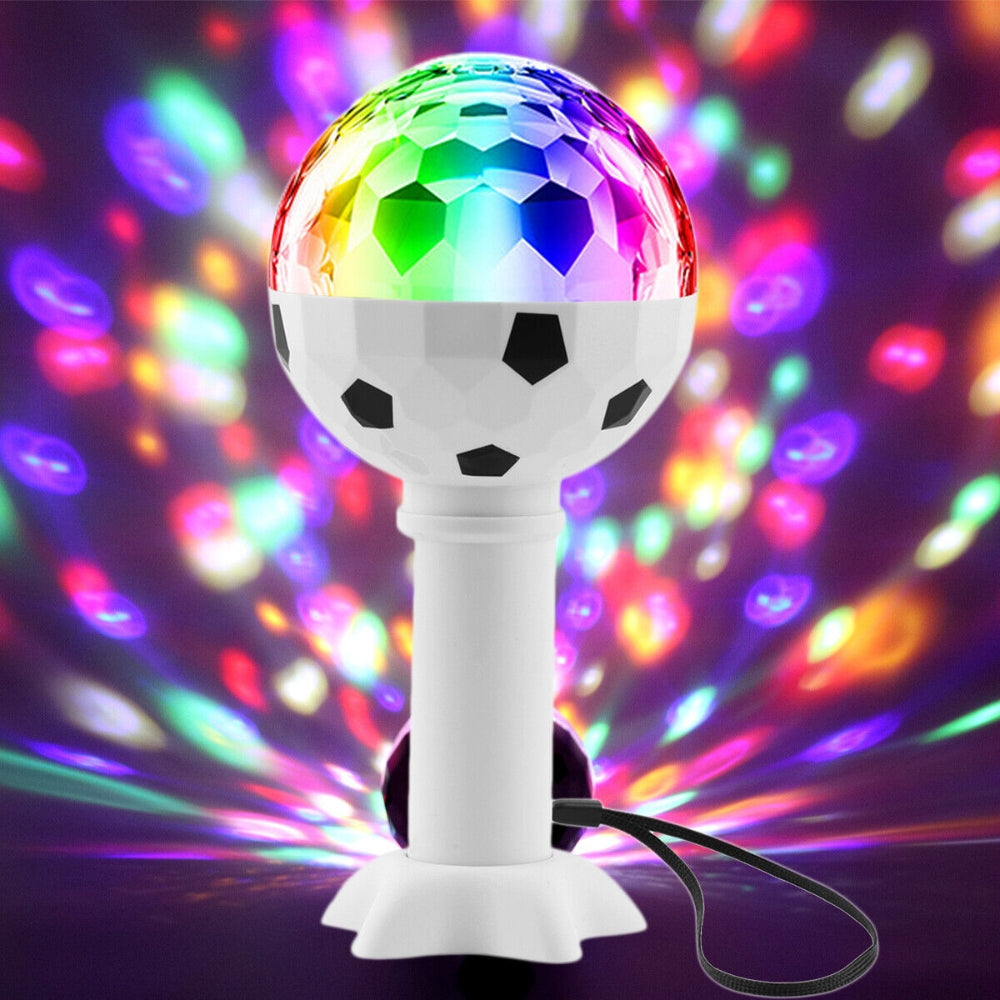 LED Multi Coloured Rotating Disco Light Bulb Projector