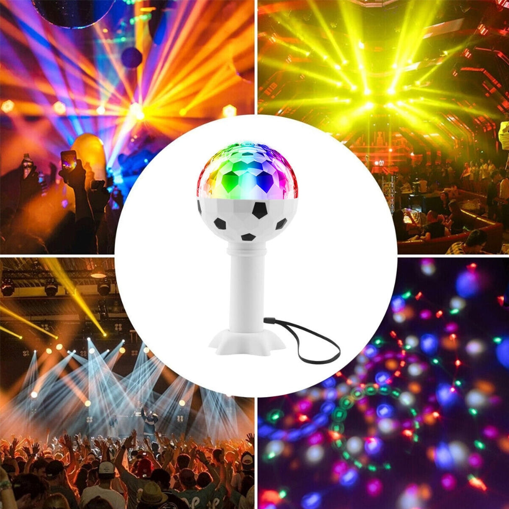 LED Multi Coloured Rotating Disco Light Bulb Projector