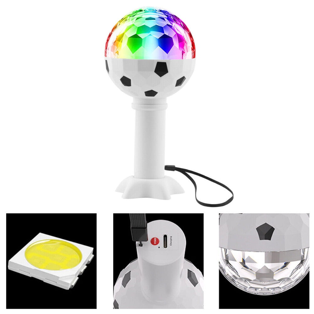 LED Multi Coloured Rotating Disco Light Bulb Projector