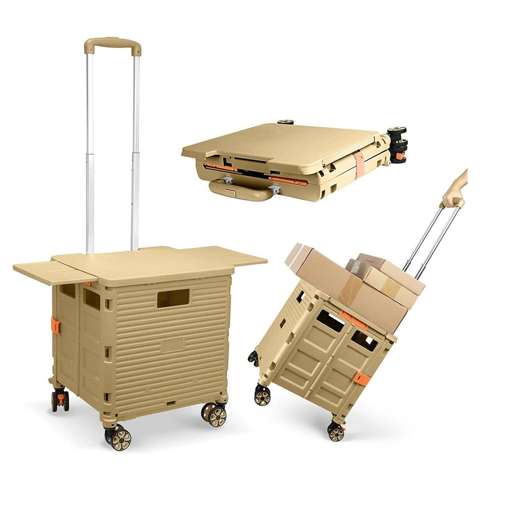 Foldable Portable Camping Trolley 55kg Load Capacity