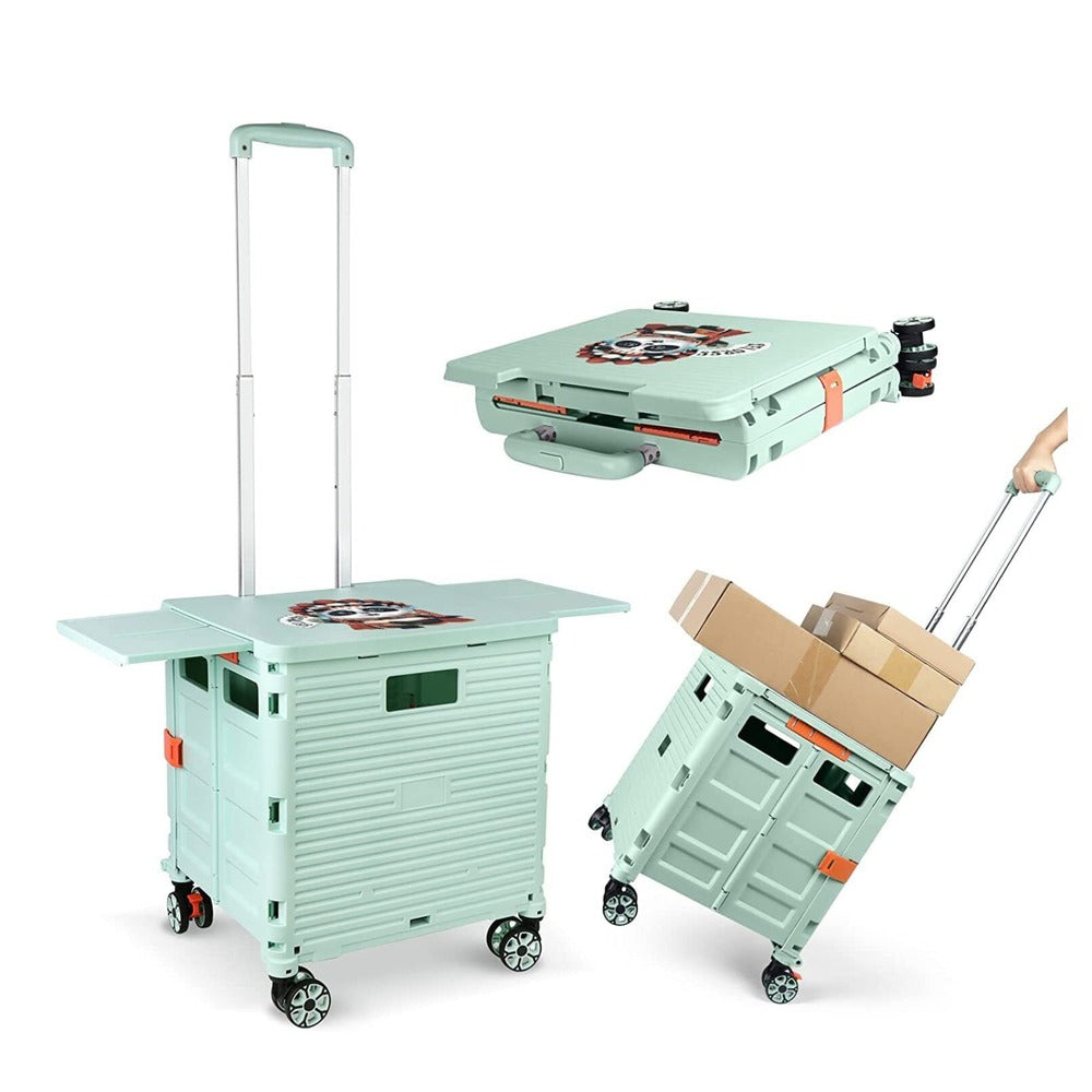 Foldable Portable Camping Trolley 55kg Load Capacity