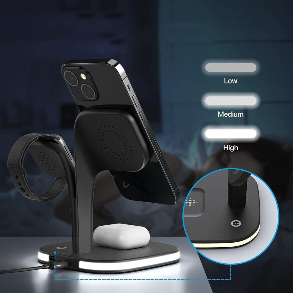 5 in1 Foldable Wireless Fast Charger Dock Station for Apple
