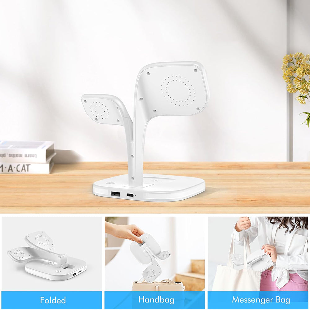 5 in1 Foldable Wireless Fast Charger Dock Station for Apple