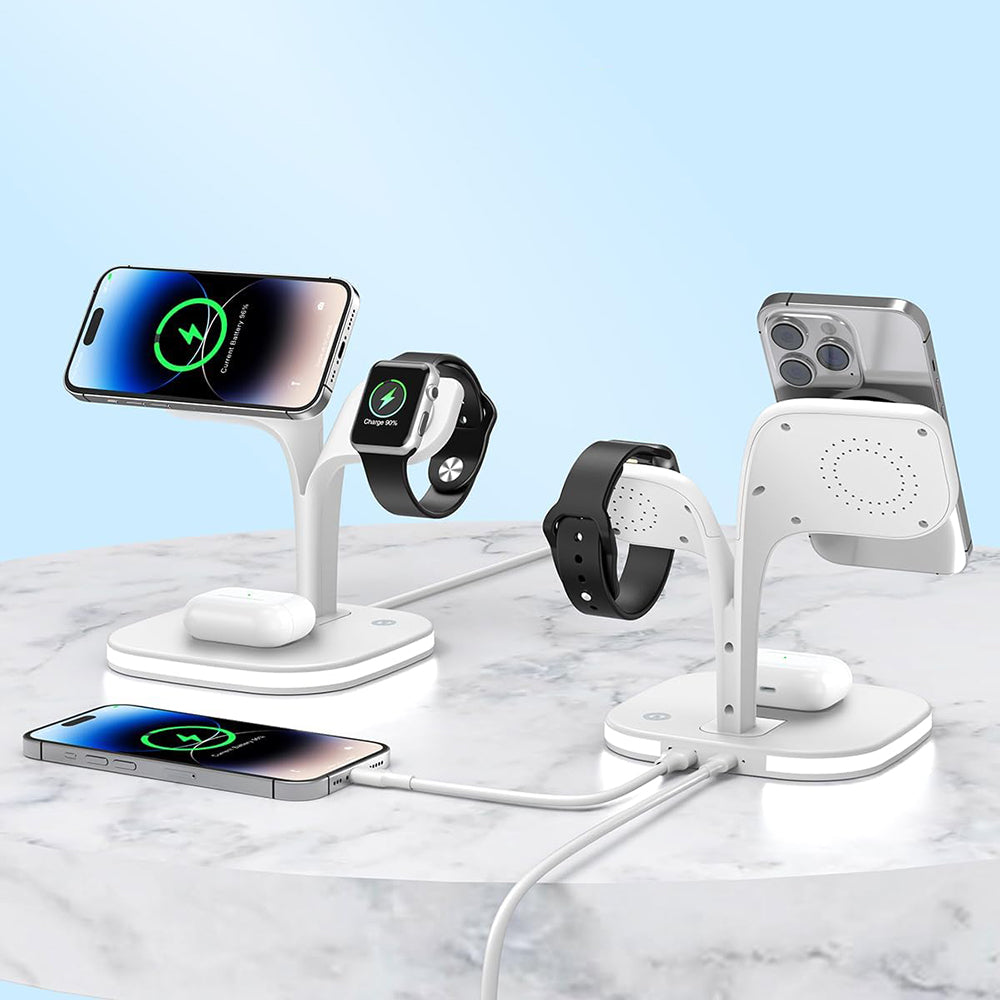 5 in1 Foldable Wireless Fast Charger Dock Station for Apple