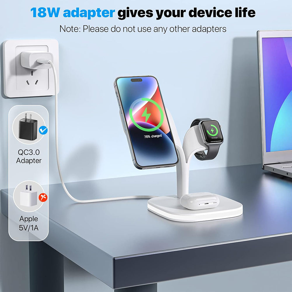 5 in1 Foldable Wireless Fast Charger Dock Station for Apple