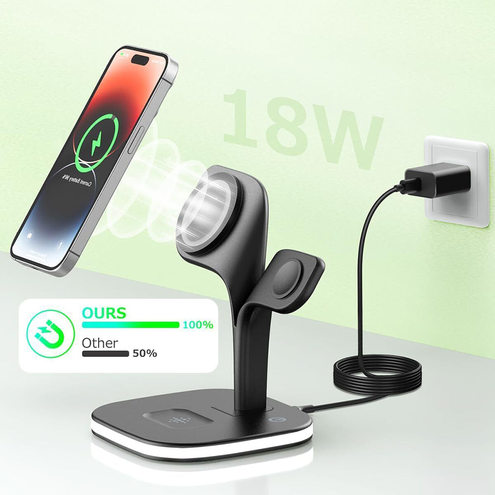 5 in1 Foldable Wireless Fast Charger Dock Station for Apple