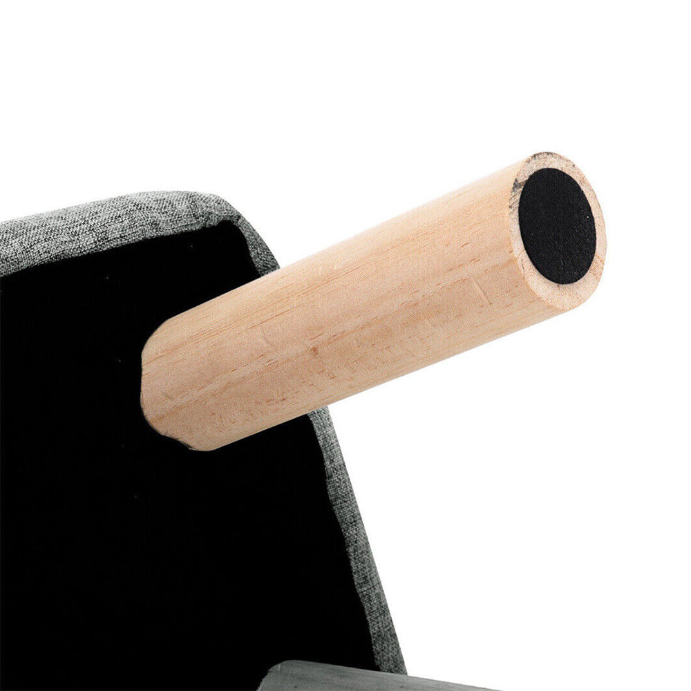 Linen Fabric Foot Rest Stool Ottoman Seat