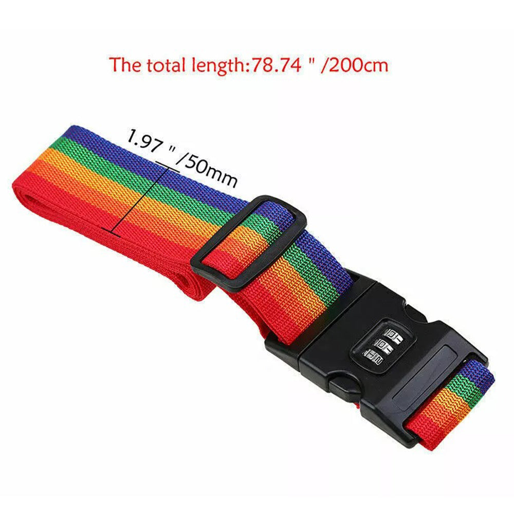 Luggage Locking Strap Straight Suitcase Fixed Binding Belt For Travel