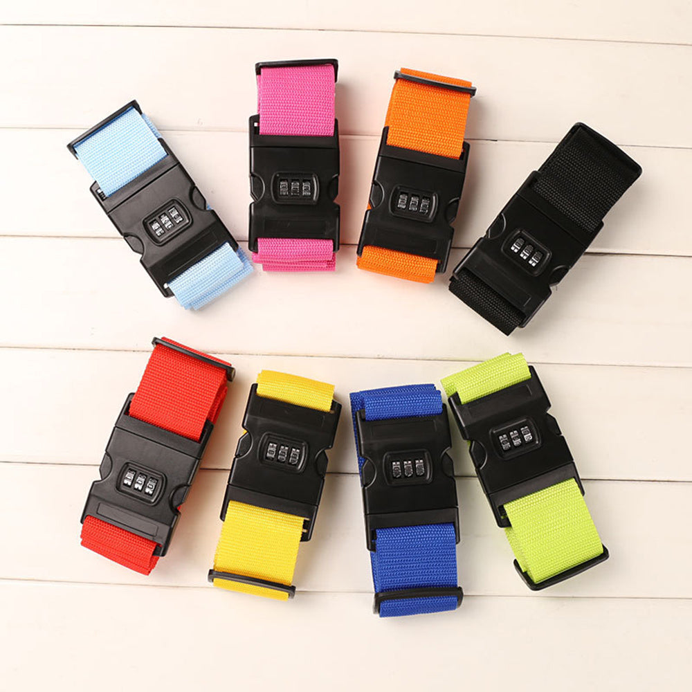 Luggage Locking Strap Straight Suitcase Fixed Binding Belt For Travel