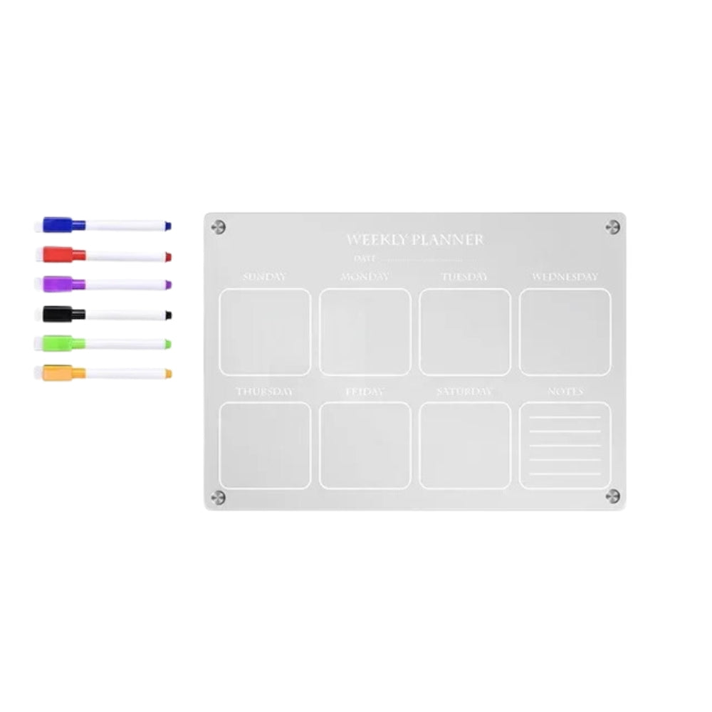 Fridge Magnetic Board  Magnet Calendar Weekly Planner Reusable