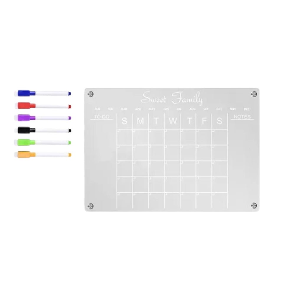 Fridge Magnetic Board  Magnet Calendar Weekly Planner Reusable