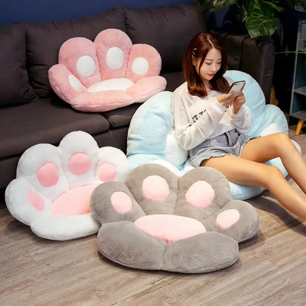 Kawaii Cat Paw Plush Toys Cute Soft Stuffed Floor Cushion Sofa Chair