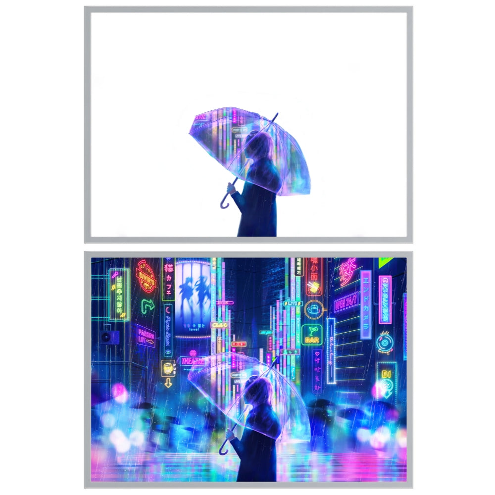 LED Night Light Painting Lamp Anime Cyberpunk