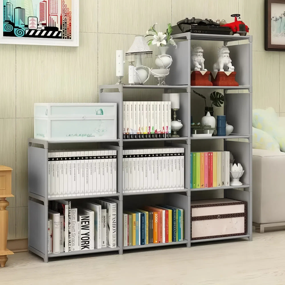 Easy Assembly Bookshelf for Versatile Storage