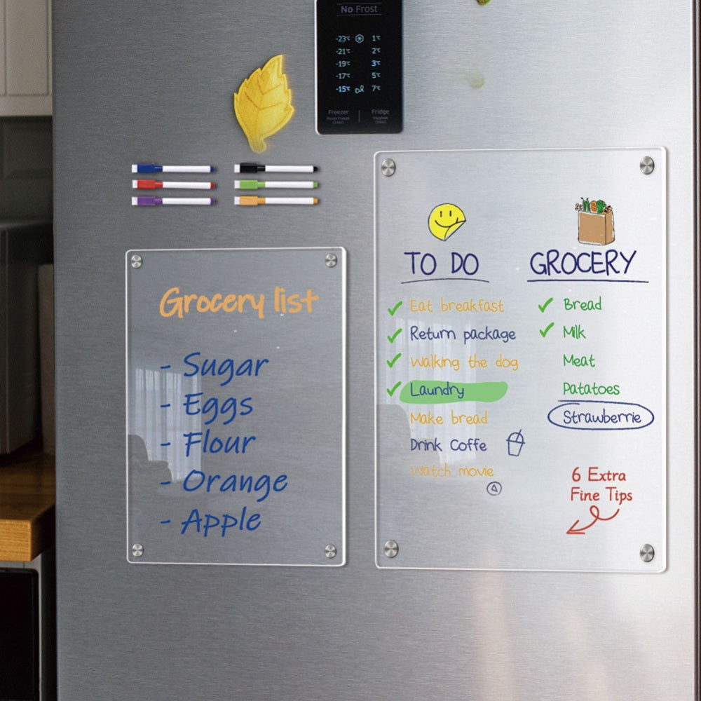 Magnetic Fridge Calendar Message Board Dry Erase Board For Home