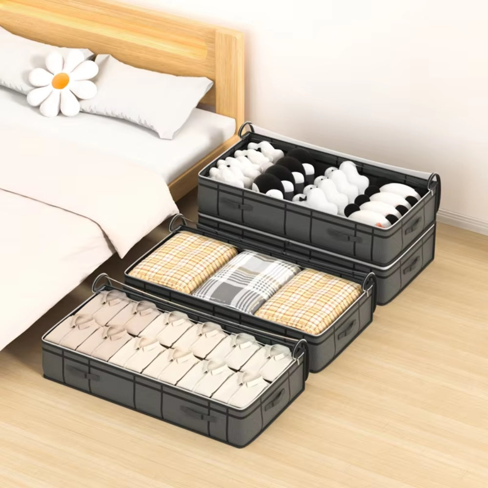 Foldable Under Bed Storage Bag – Large Clothes Organizer for Space-Saving Storage