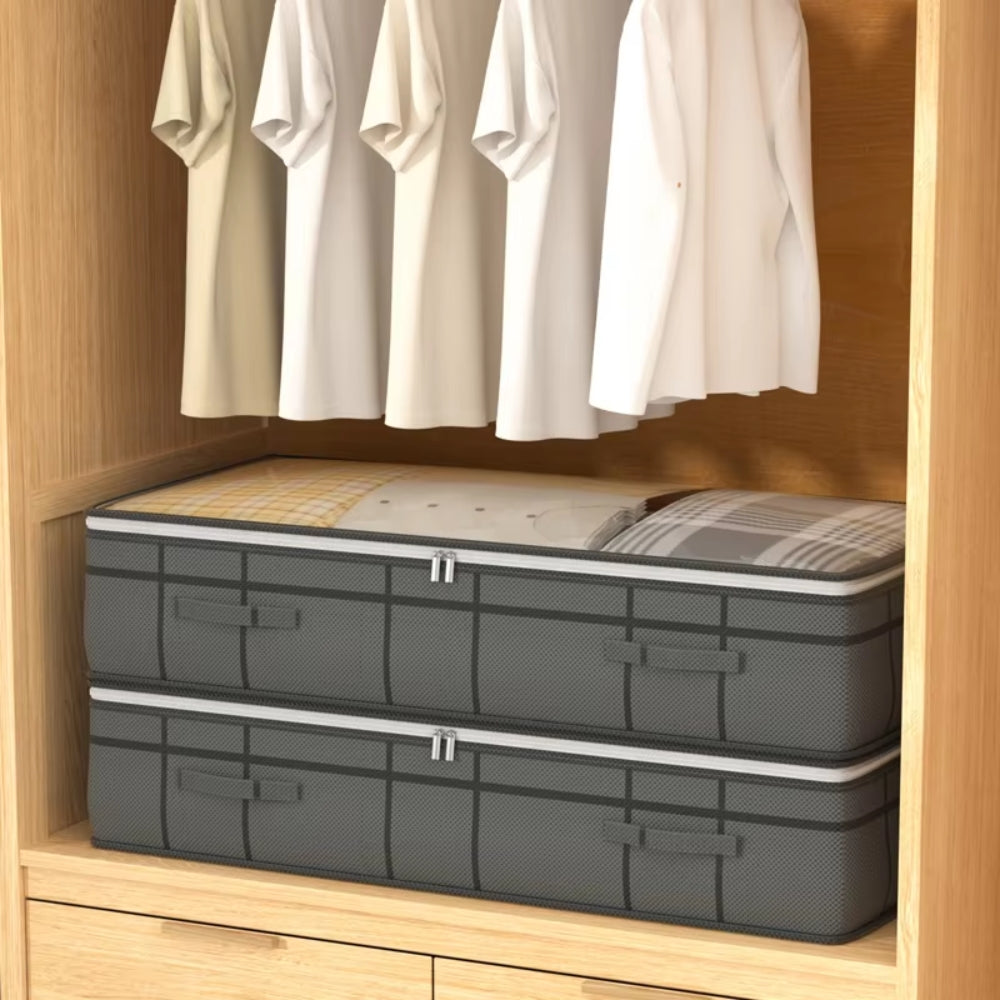 Foldable Under Bed Storage Bag – Large Clothes Organizer for Space-Saving Storage