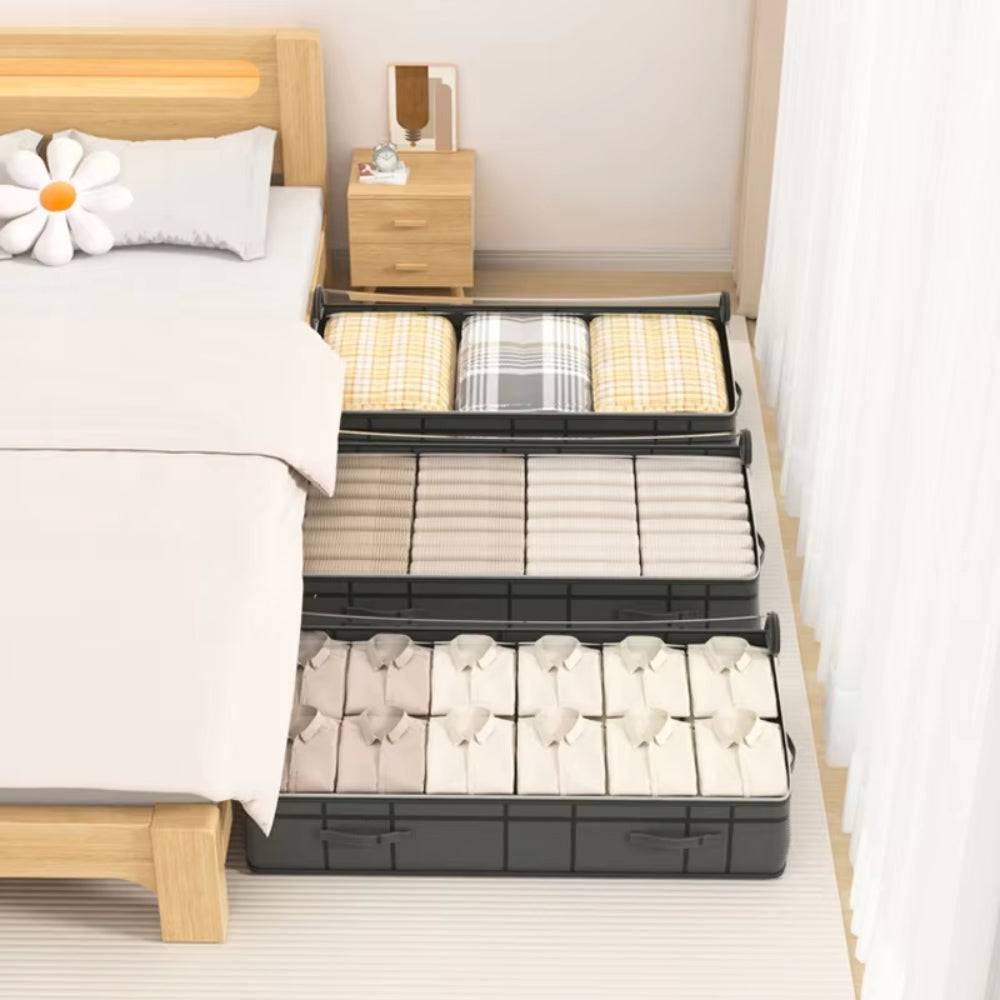 Foldable Under Bed Storage Bag – Large Clothes Organizer for Space-Saving Storage