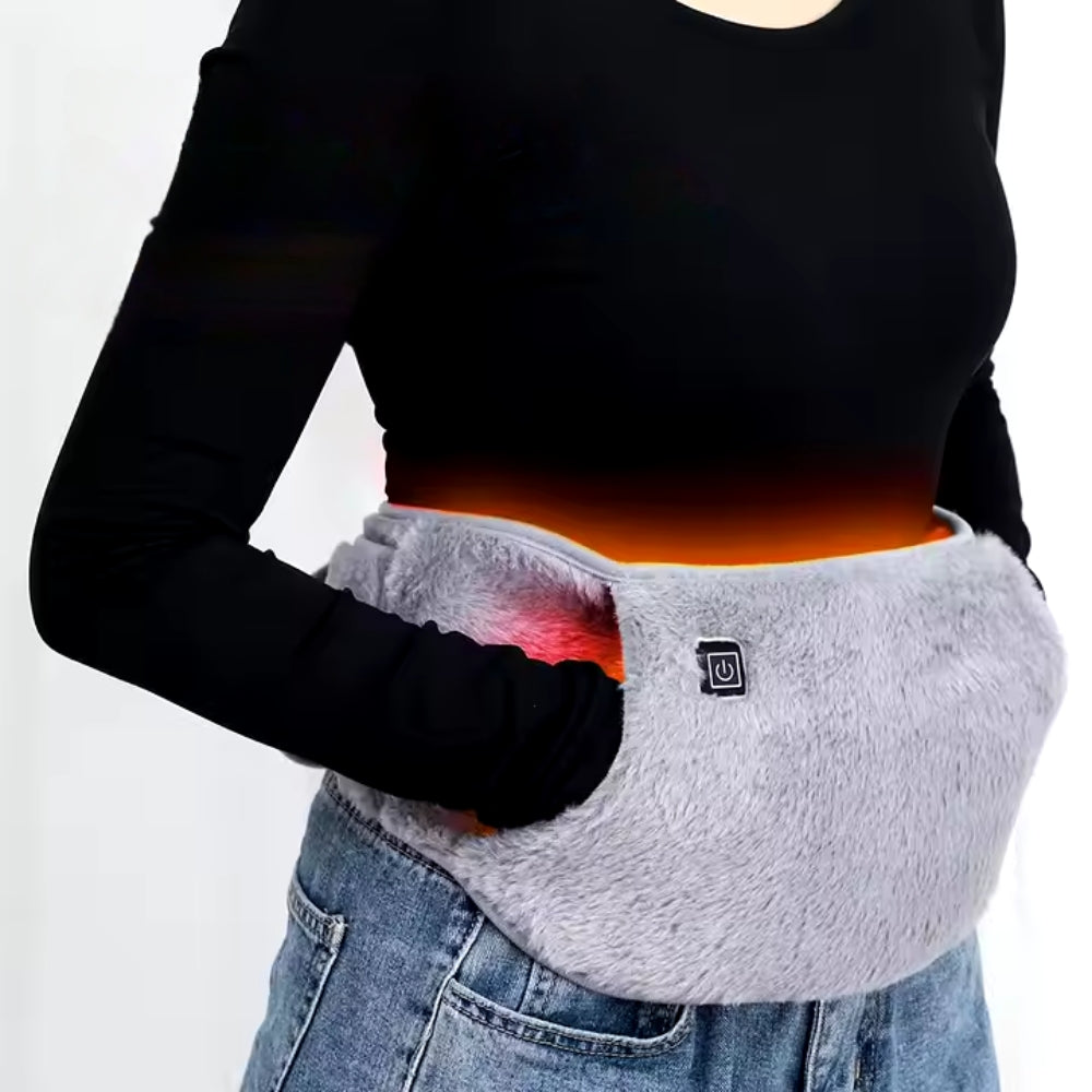 Graphene Heated Waist Belt  USB Rechargeable Abdominal Warming Pad