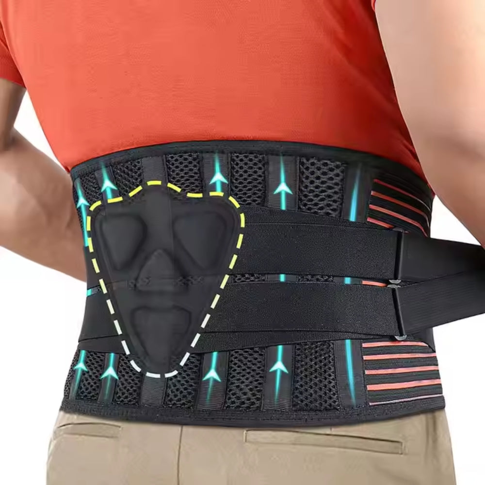 Breathable Back Brace – Waist Support for Lower Back Pain Relief