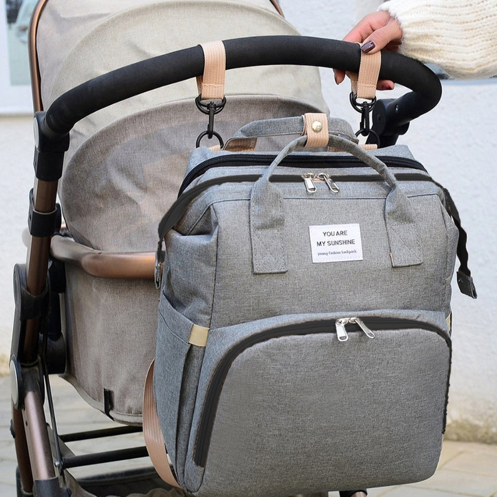 Multifunction  Foldable  Diaper Bag with Changing Station Portable Travel Back Pack