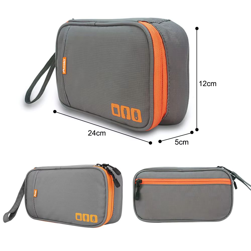 All-in-One Electronic Accessories Organizer – Compact Travel Cable Storage Bag