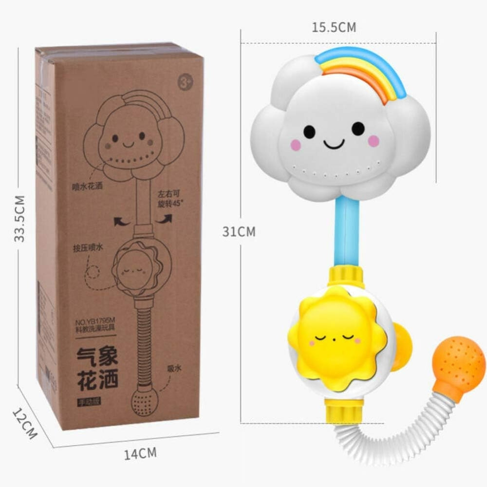 Shower Bath Toy Sprinkler Head Interactive Spray Fun for Kids in the Bath