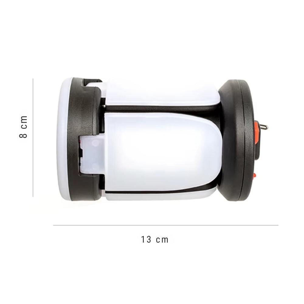 Rechargeable LED Camping Lantern with Foldable Floodlight - Portable and Versatile Tent Light