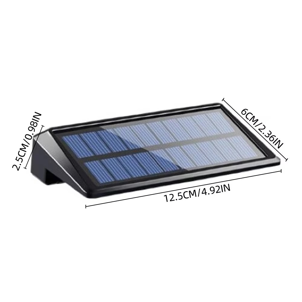 2-Pack LED Solar Wall Lights – Outdoor Waterproof Solar Fence Lighting for Gardens & Pathways