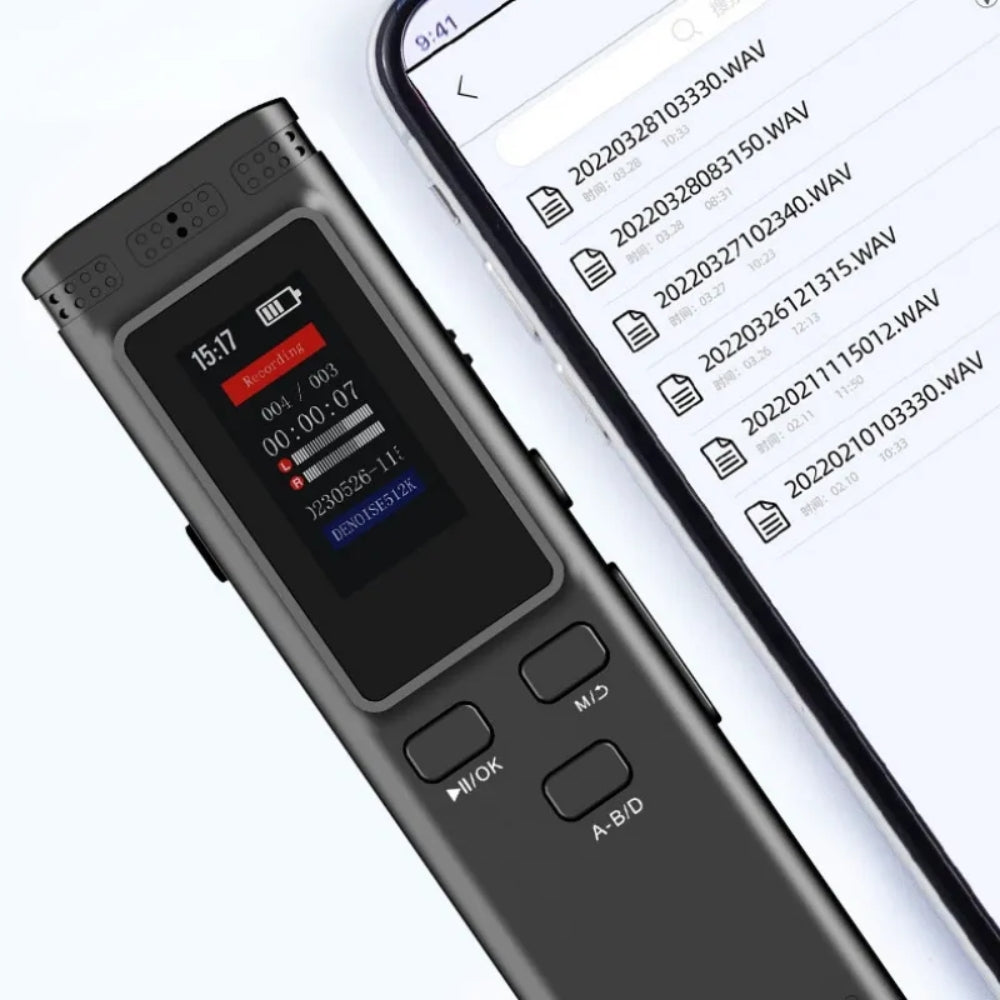 Digital Voice Recorder Noise Reduction with Playback