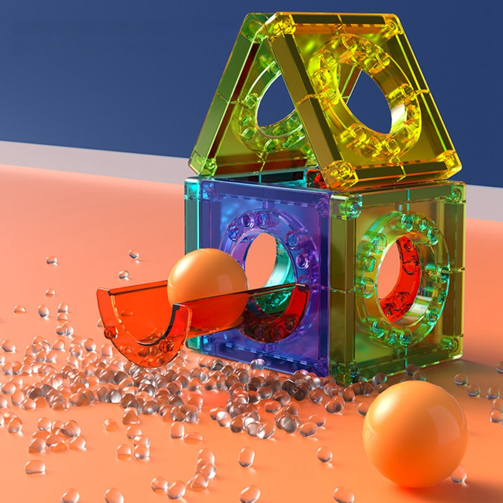 Magnetic Light-Up Tiles 3D Building Blocks for Kids – Educational Construction Toys