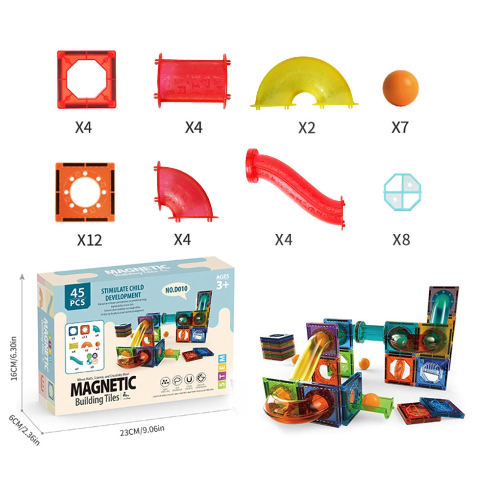 Magnetic Light-Up Tiles 3D Building Blocks for Kids – Educational Construction Toys