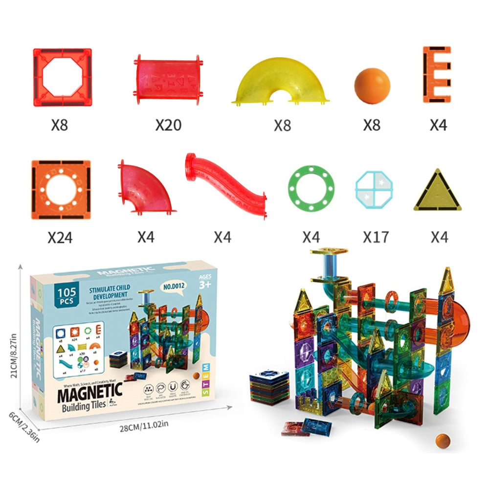Magnetic Light-Up Tiles 3D Building Blocks for Kids – Educational Construction Toys