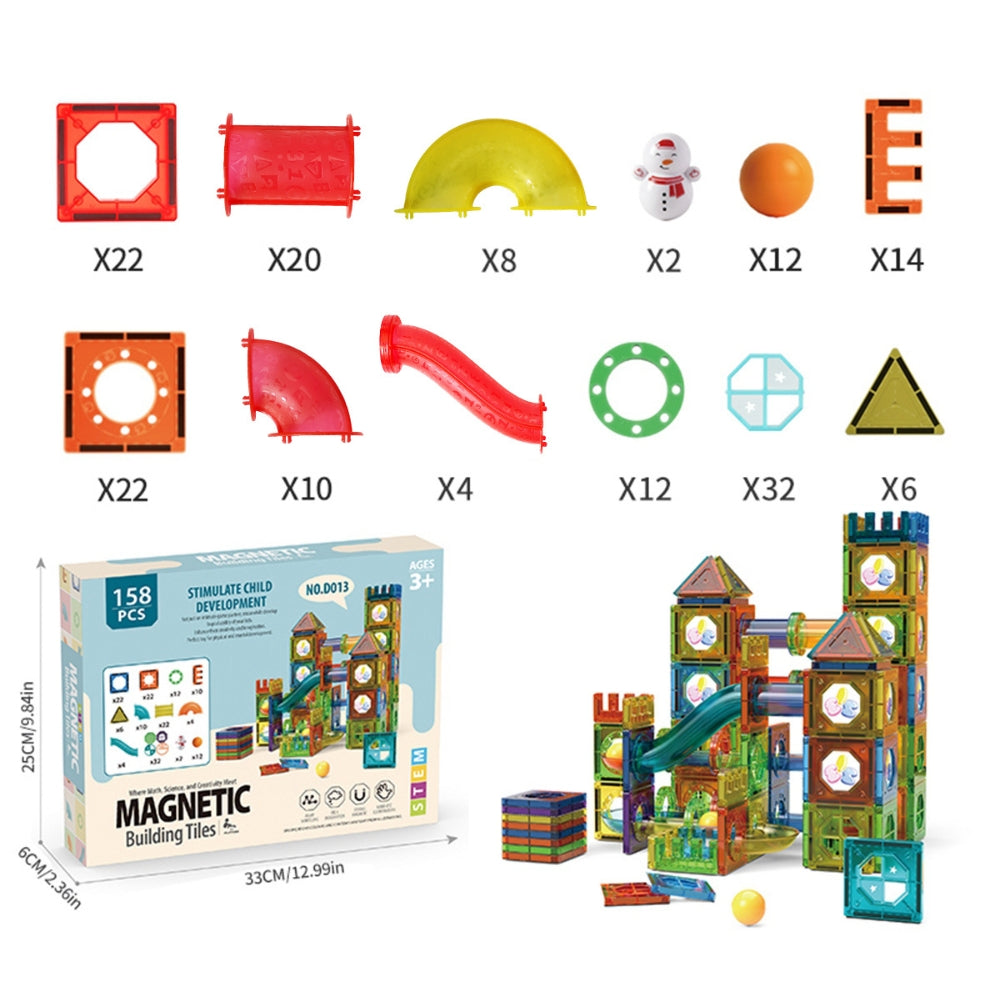 Magnetic Light-Up Tiles 3D Building Blocks for Kids – Educational Construction Toys