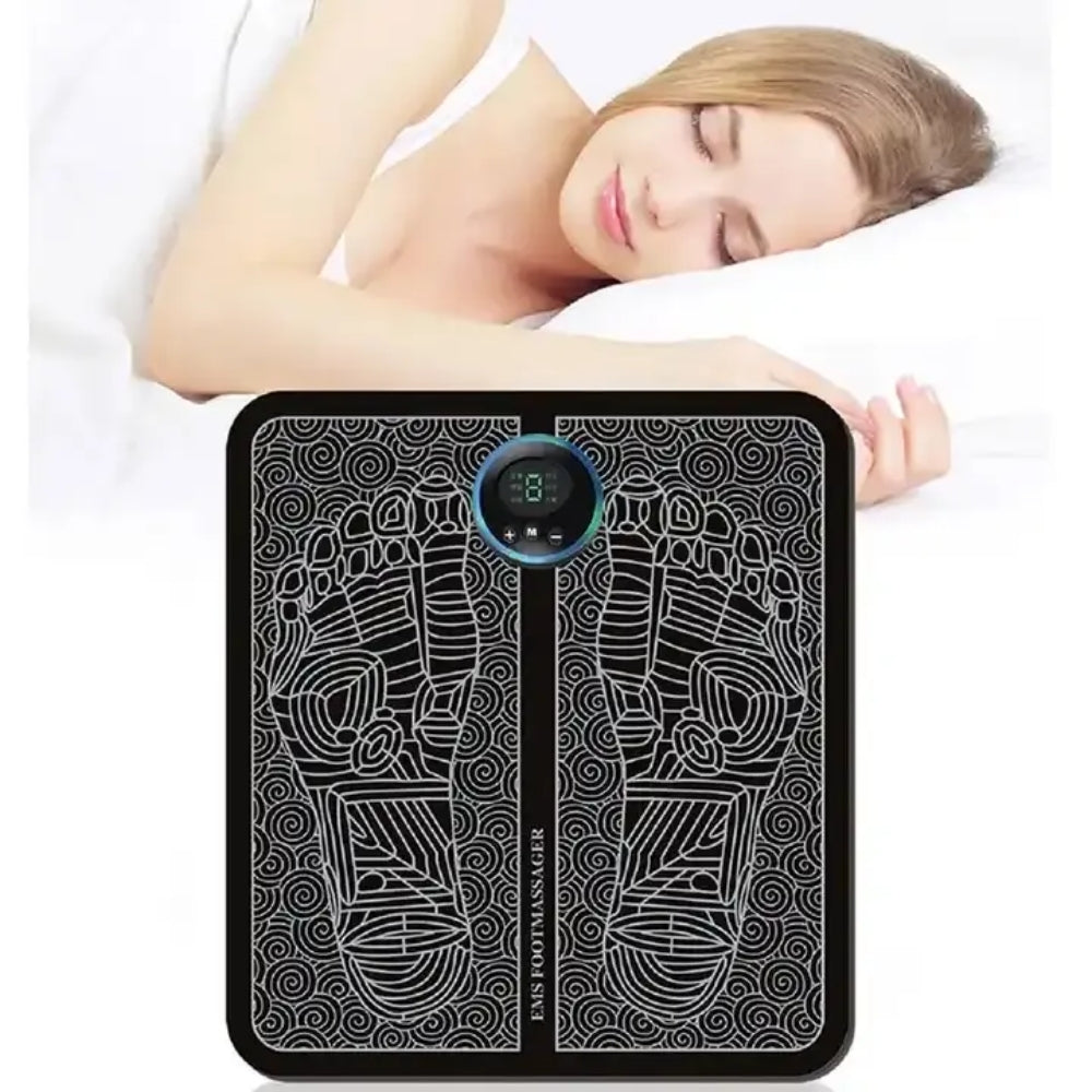 Electric Foot Massager Stimulation Pad With Remote