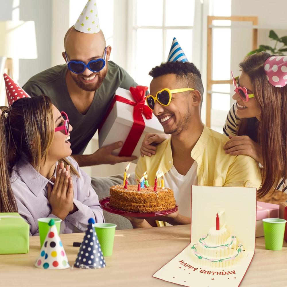 3D Light Music Birthday Greeting Card