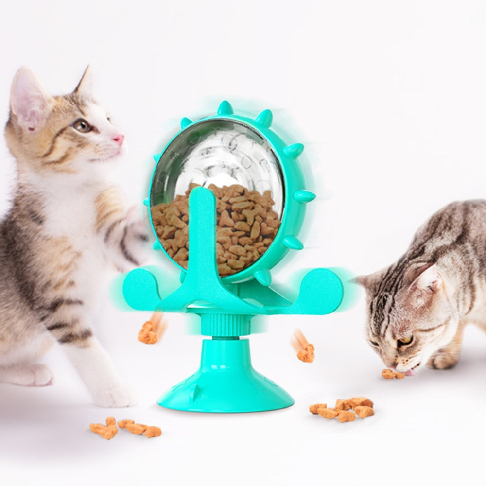 Interactive Ferris Wheel Food Dispensing Pet Toy for Cats & Small Dogs – Fun Enrichment Feeder