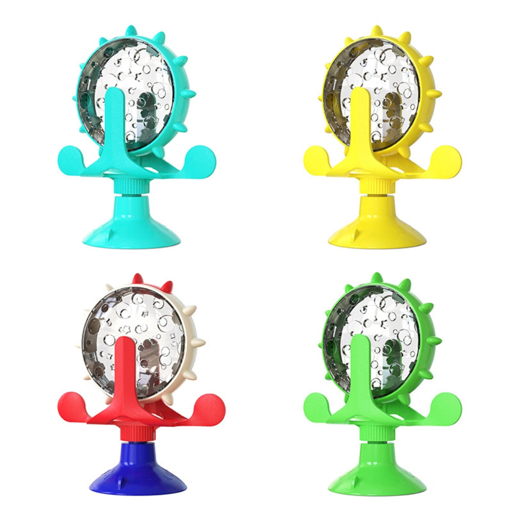 Interactive Ferris Wheel Food Dispensing Pet Toy for Cats & Small Dogs – Fun Enrichment Feeder