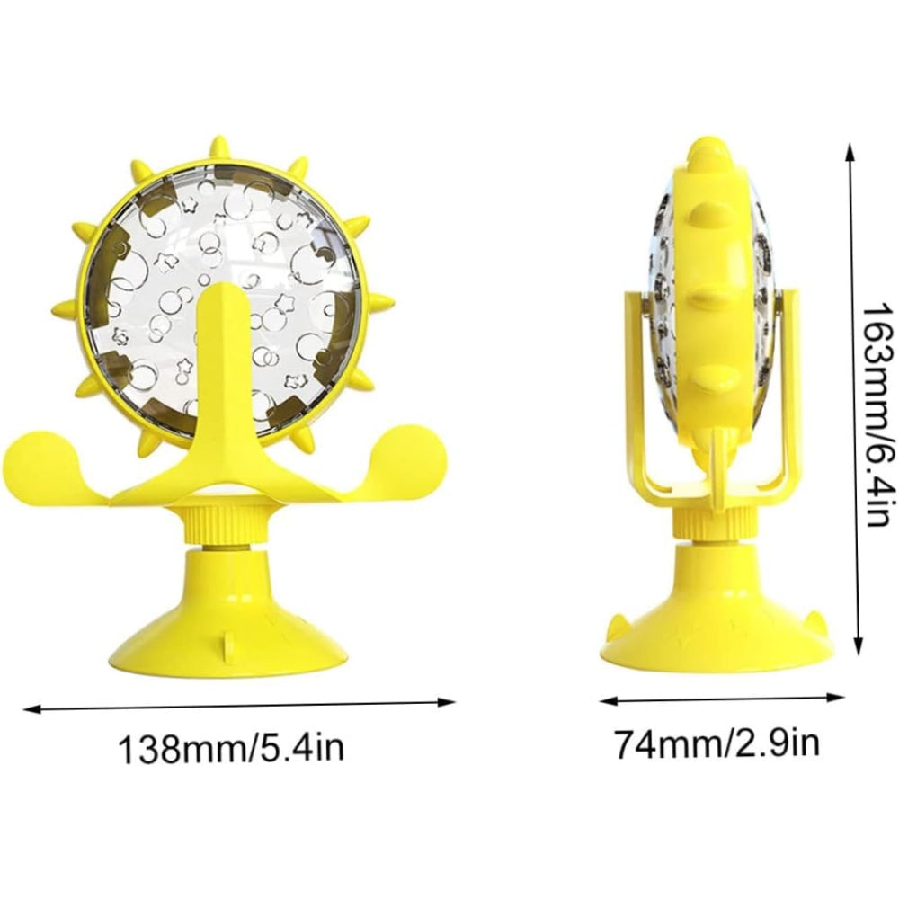 Interactive Ferris Wheel Food Dispensing Pet Toy for Cats & Small Dogs – Fun Enrichment Feeder