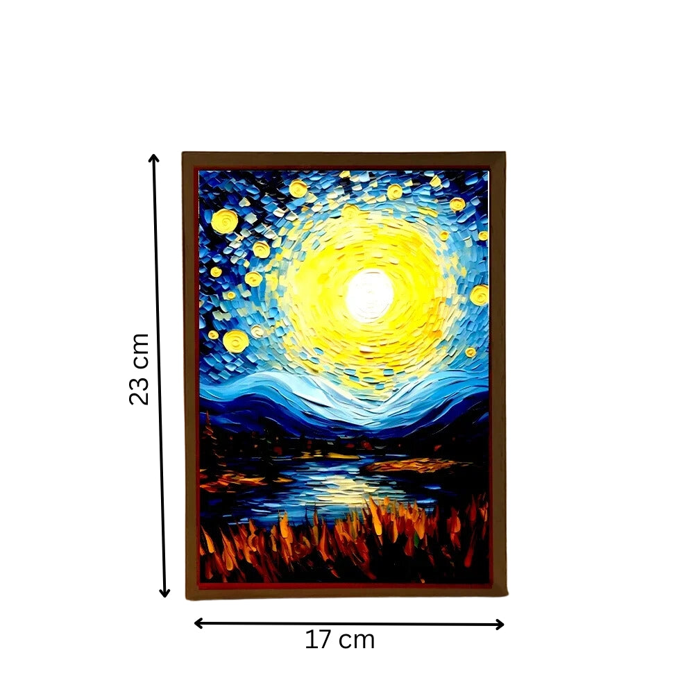 Night Light Painting Light Lamp Van Gogh Starry Sky Wall Art