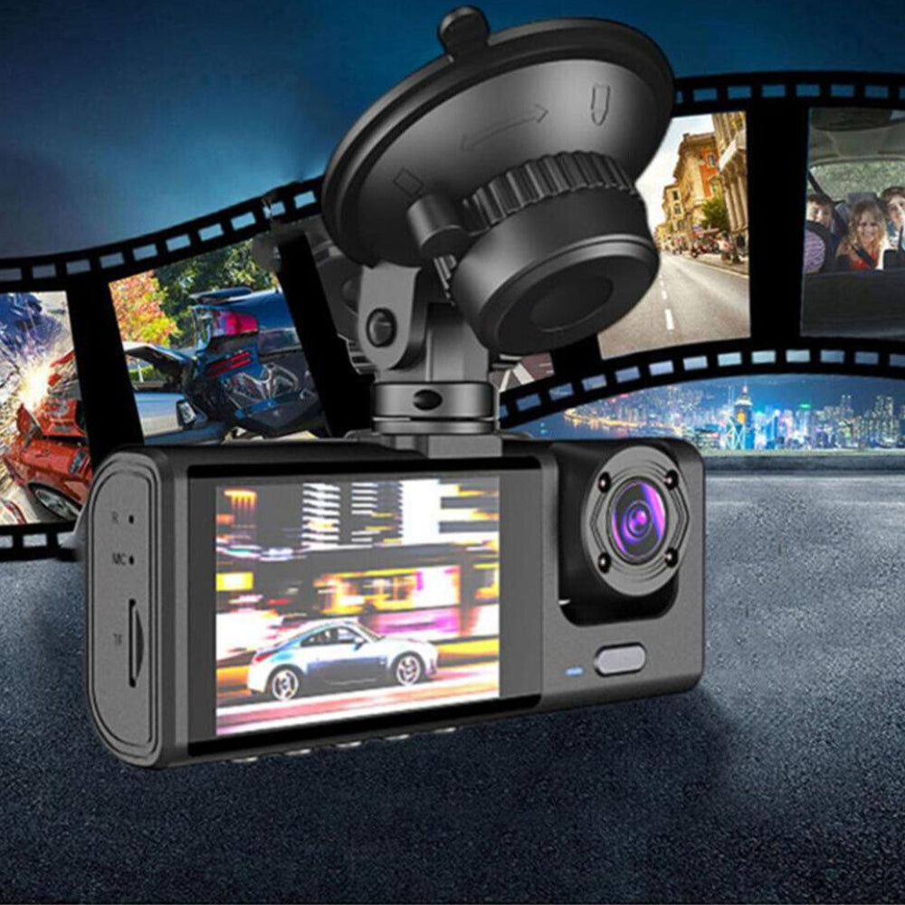 Dual Lens 1080P Car Dash Cam Front and Rear Recorder with G-Sensor